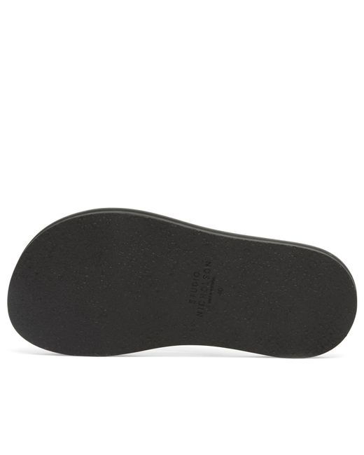 Studio Nicholson Black Curren Leather Flip Flop