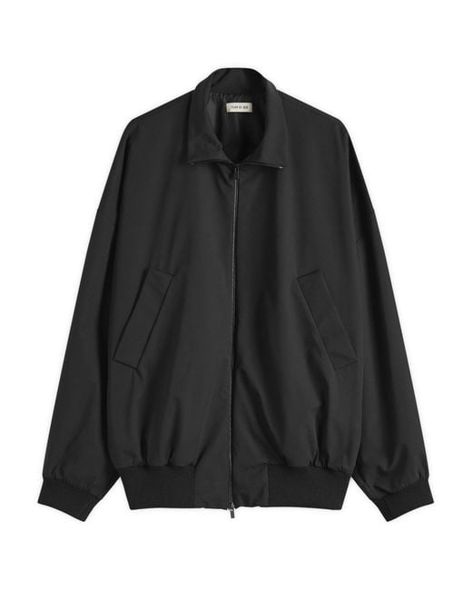 Fear Of God Black High Neck Technical Track Jacket for men