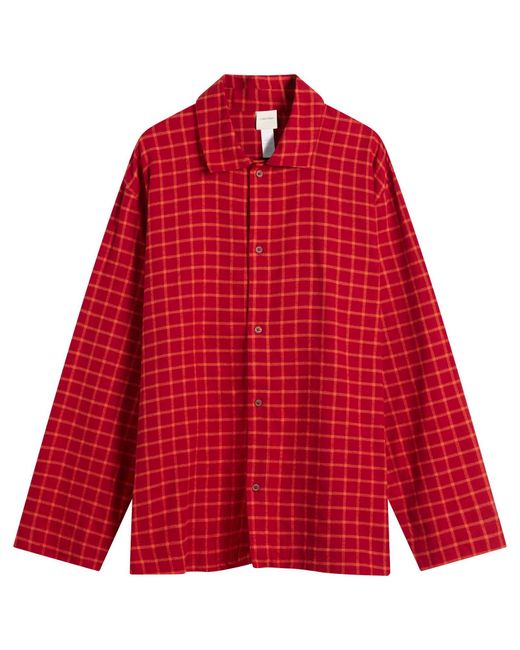Calvin Klein Red Flannel Pyjama Set for men