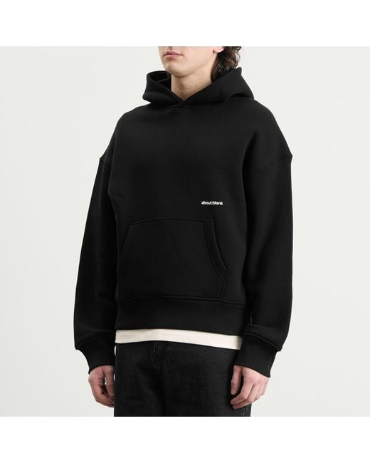 About Blank Black Box Logo Hoodie for men