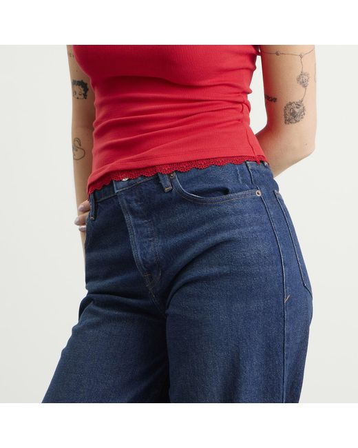 GOOD AMERICAN Blue Vintage Wide Jeans