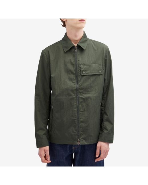 Belstaff Green Depot Cotton Gabardine Overshirt for men