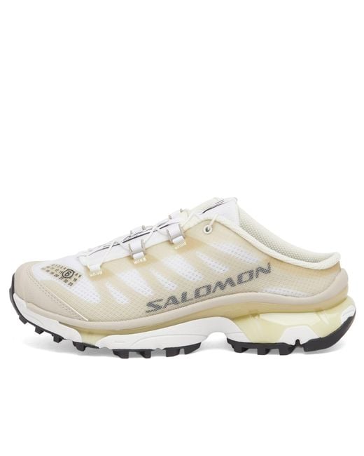 Maison Margiela White Mm6 X Salomon Xt Mule 4 Sneaker