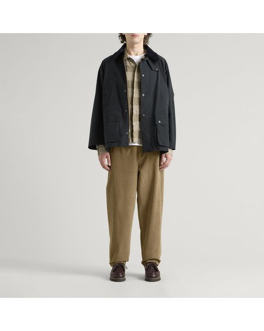 Barbour Green Cord Relaxed Fit Trousers for men