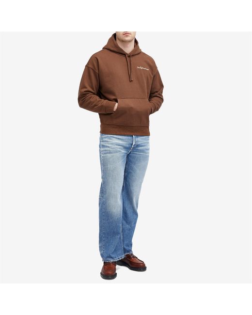 Polo Ralph Lauren Brown Heavyweight Fleece Logo Hoodie for men