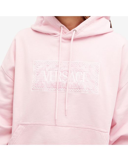 Versace Pink Logo Hoodie