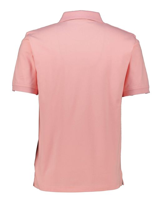 Gant Poloshirt CONTRAST PIQUE Regular Fit Kurzarm in Pink für Herren