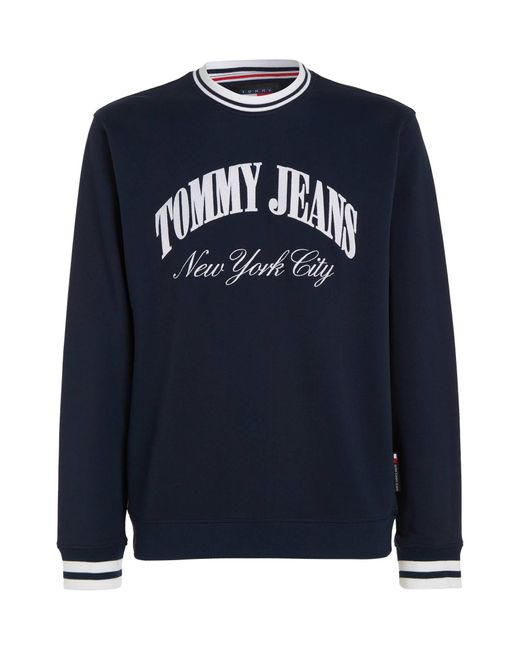 Tommy Hilfiger Sweatshirt TJM TIPPING VARSITY Regular Fit in Blue für Herren