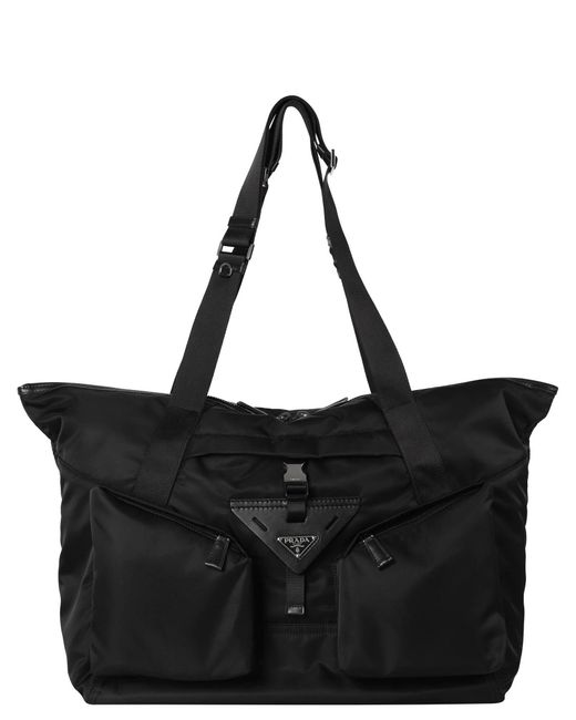 Prada Reisetasche aus Re-Nylon in Black für Herren