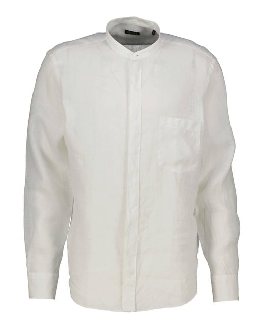Zegna Hemd aus Leinen in White für Herren