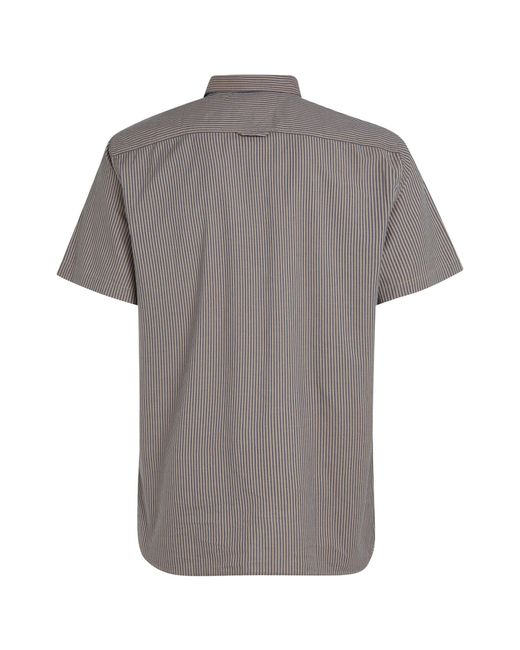 Tommy Hilfiger Hemd mit Bio-Baumwolle Regular Fit Kurzarm in Gray für Herren