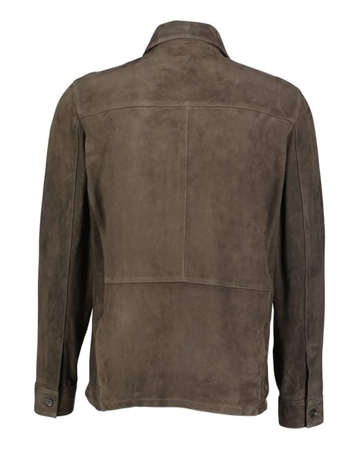 Arma Lederjacke DEX GOAT SUEDE STURDY in Brown für Herren