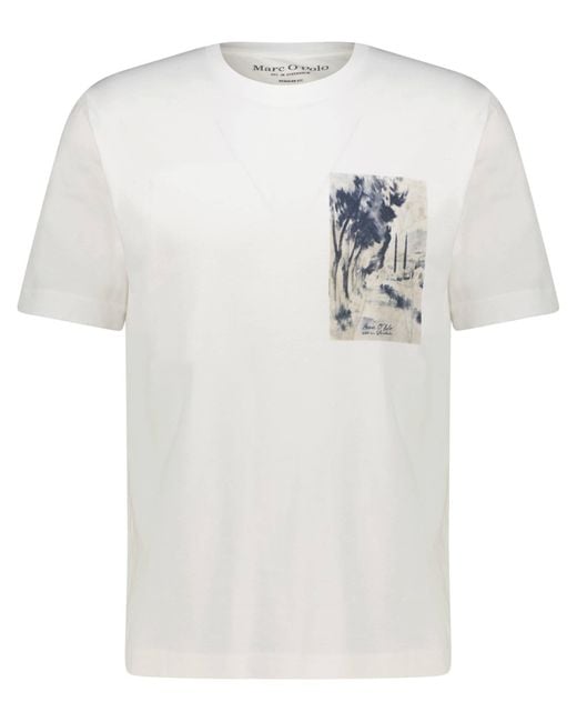 Marc O' Polo T-Shirt Regular Fit in White für Herren