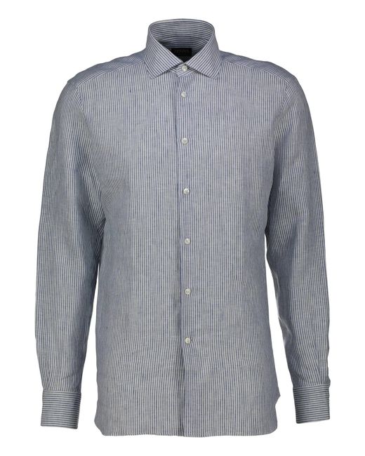 Zegna Hemd aus Leinen OASI LINO SHIRT in Gray für Herren