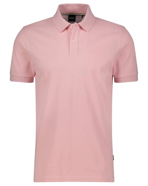 Boss Poloshirt PALLAS Kurzarm in Pink für Herren
