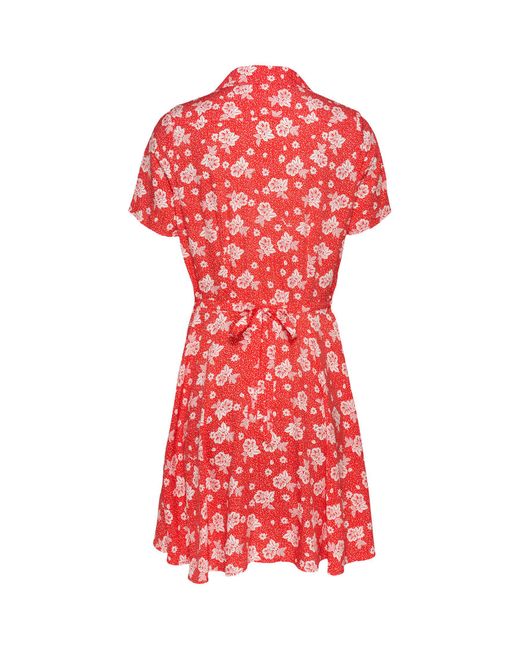 Tommy Hilfiger Red Kleid mit Blumenprint