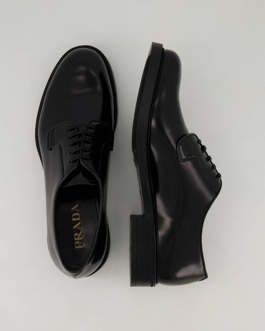 Prada Schnürschuhe ALLACCIATE DERBY in Black für Herren