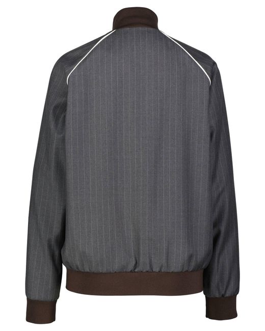 Miu Miu Gray Blousonjacke aus Wolle