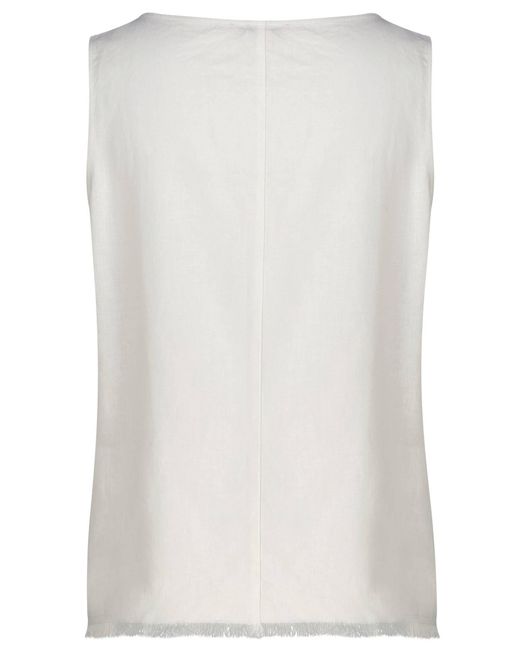 Kate Storm White Top mit Leinen