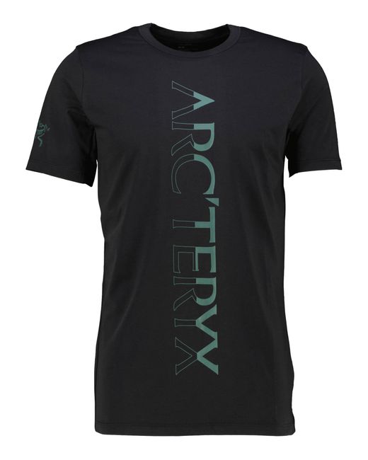 Arc'teryx T-Shirt CAPTIVE DOWNWORD in Black für Herren