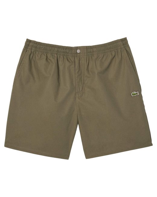 Lacoste Shorts aus Baumwoll-Popeline in Green für Herren