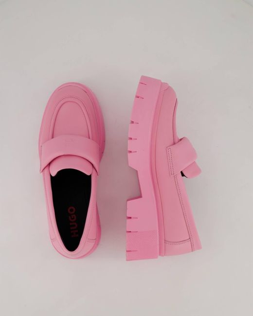 HUGO Pink Loafer KRIS_LOAFER_NAPD