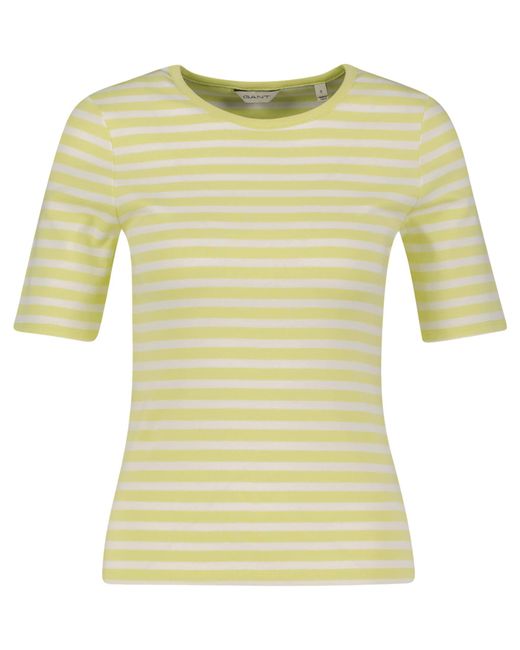 Gant Yellow T-Shirt SLIM STRIPED RIBBED Slim Fit