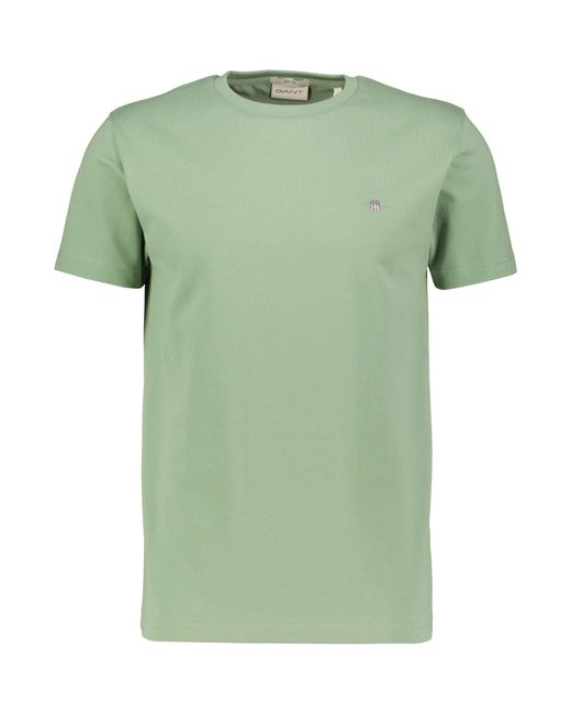 Gant T-Shirt PIQUE Slim Fit in Green für Herren