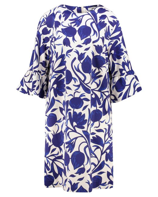 0039 Italy Blue Kleid aus Baumwolle MAXLIN