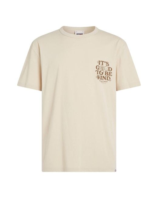 Tommy Hilfiger T-Shirt aus Bio-Baumwolle NOVELTY GRAPHIC 2 TEE Regular Fit in White für Herren