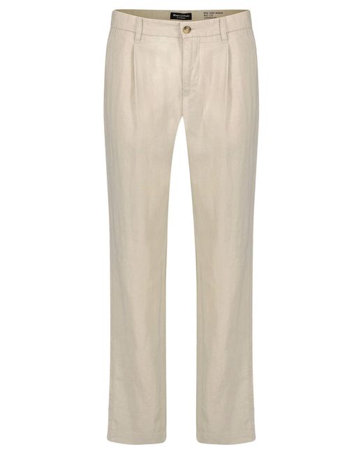 Marc O' Polo Leinenhose OSBY JOGGER PLEATS Tapered Fit in Natural für Herren