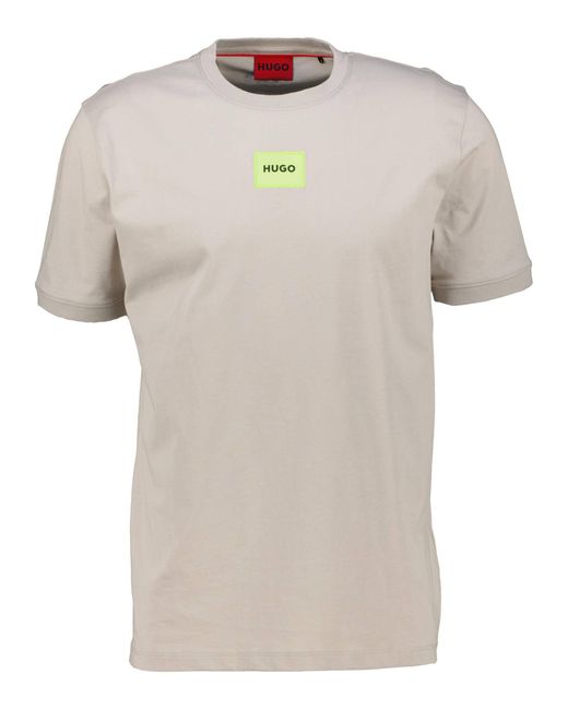 HUGO T-Shirt DIRAGOLINO Regular Fit in White für Herren