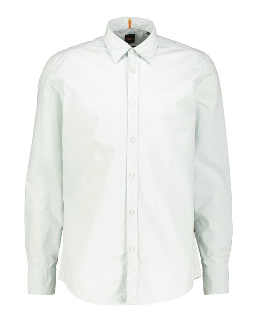 Boss Hemd RELEGANT_6_M Regular Fit in White für Herren