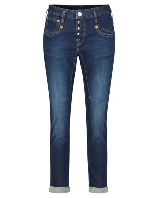 Herrlicher Blue Jeans SHYRA CROPPED Boyfriend Fit