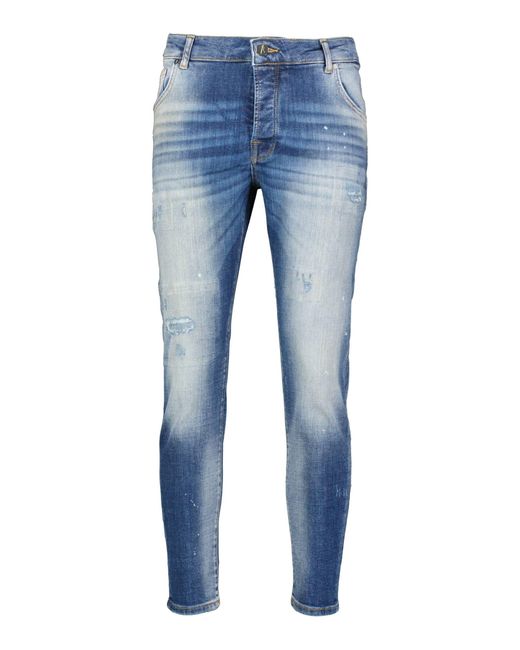 Goldgarn Jeans NECKARAU Twisted Fit / Cropped in Blue für Herren