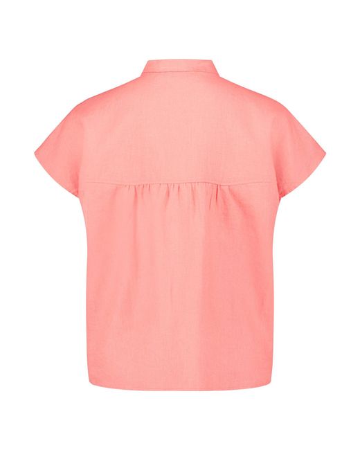 BETTY&CO Pink Hemdbluse mit Kragen