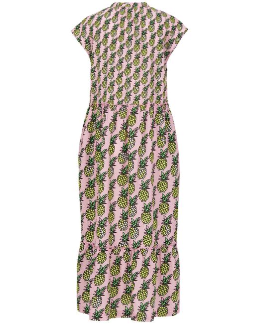 Marc Cain Pink Kleid im Allover-Ananas-Print