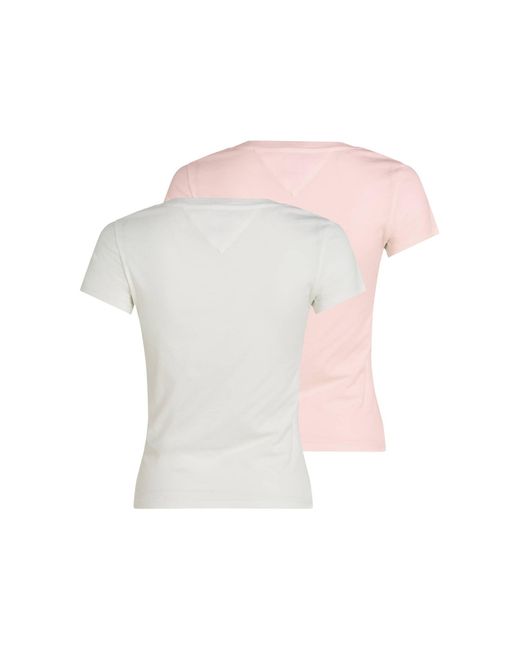 Tommy Hilfiger White 2er Pack T-Shirts Slim Fit