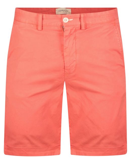 Gant Shorts SUNFADED Regular Fit in Orange für Herren