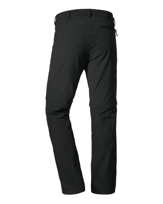 Schoeffel Outdoor-Zipp-Off-Hose "Folkstone" in Black für Herren