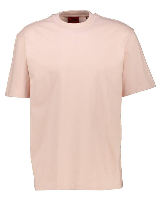 HUGO T-Shirt DAPOLINO Relaxed Fit in Pink für Herren