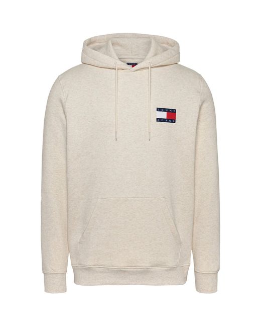 Tommy Hilfiger Hoodie TJM REG ESSENTIAL FLAG HOOD EXT in White für Herren