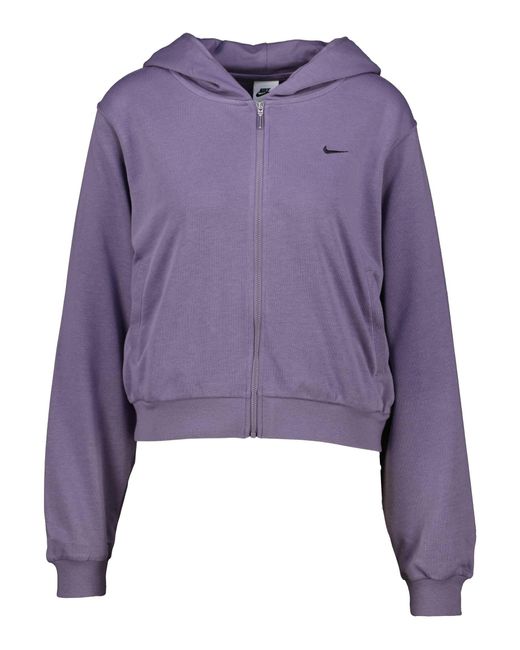 Nike Purple Sweatjacke mit Kapuze CHILL TERRY HOODY