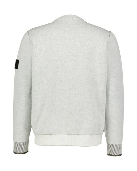 Stone Island Pullover aus Doubleface-Qualität in Gray für Herren