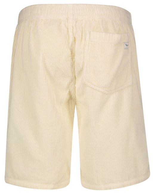 Pepe Jeans Shorts aus Baumwollcord in Natural für Herren