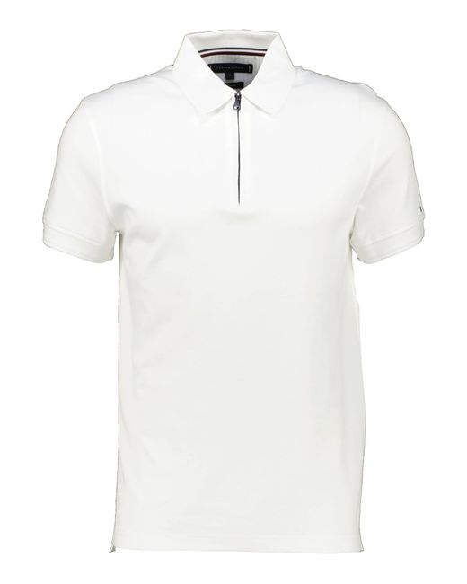 Tommy Hilfiger Poloshirt INTERLOCK Slim Fit Kurzarm in White für Herren