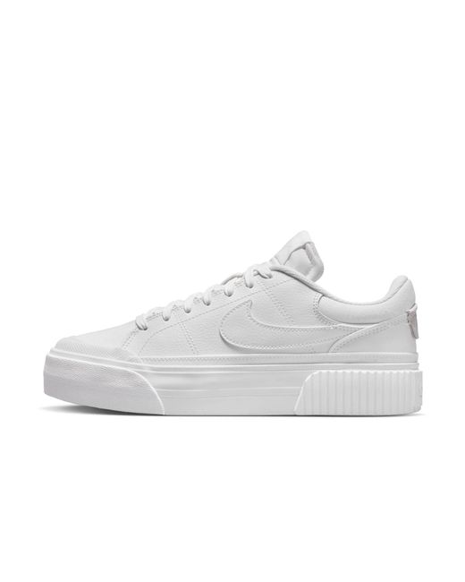 Nike White Sneaker COURT LEGACY LIFT Leder