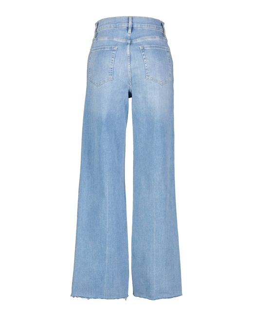 FRAME Blue Jeans LE SLIM PALAZZO RAW FRAY High Rise Fit