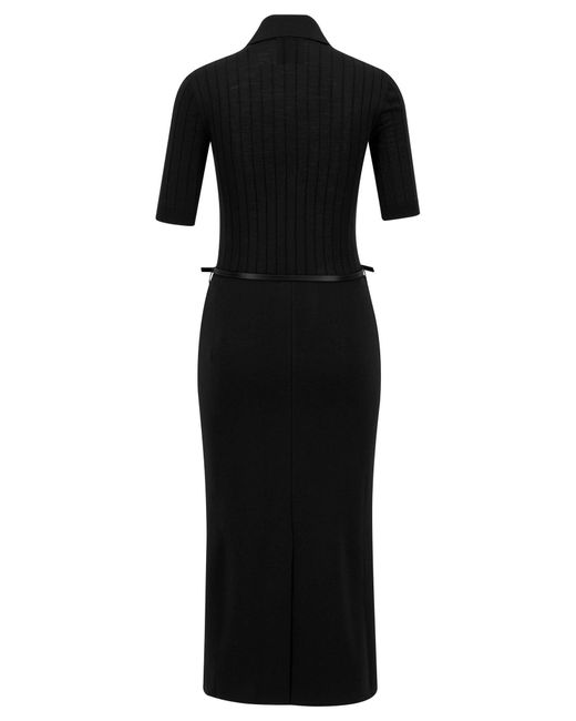 Givenchy Black Strickkleid aus Wolle