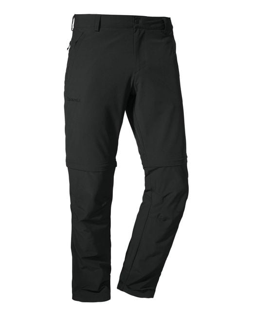 Schoeffel Outdoor-Zipp-Off-Hose "Folkstone" in Black für Herren